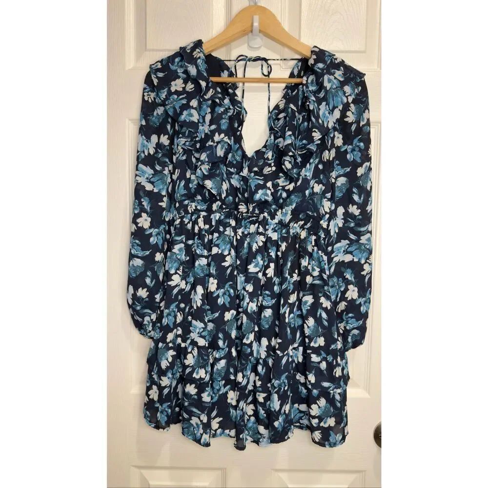 Abercrombie & fitch long sleeve floral dress Small